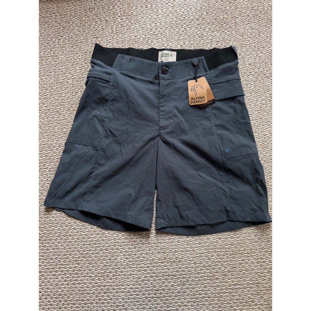 Alpine Parrot Cypress Shorts Slate Gray Womens Size 1 Hiking Outdoor UPF 40